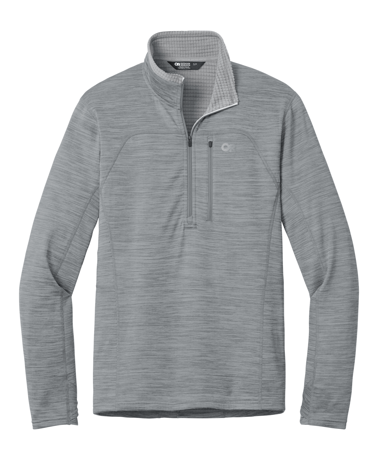 Outdoor Research Layering S / Grey Heather Outdoor Research - Men's Tech Grid 1/4-Zip Fleece