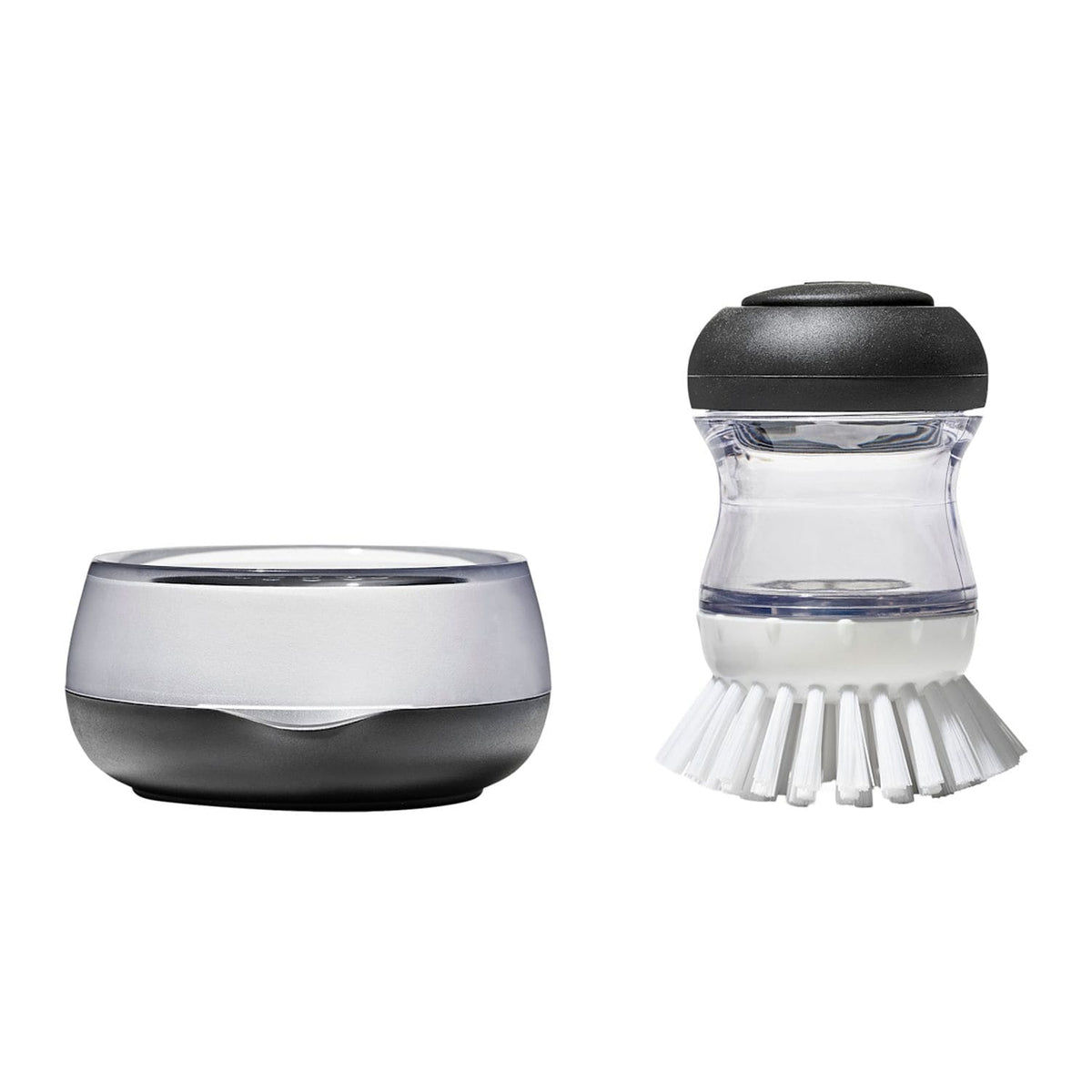 OXO Home & Office One Size / Black OXO - Good Grips Soap Dispensing Palm Brush Storage Set