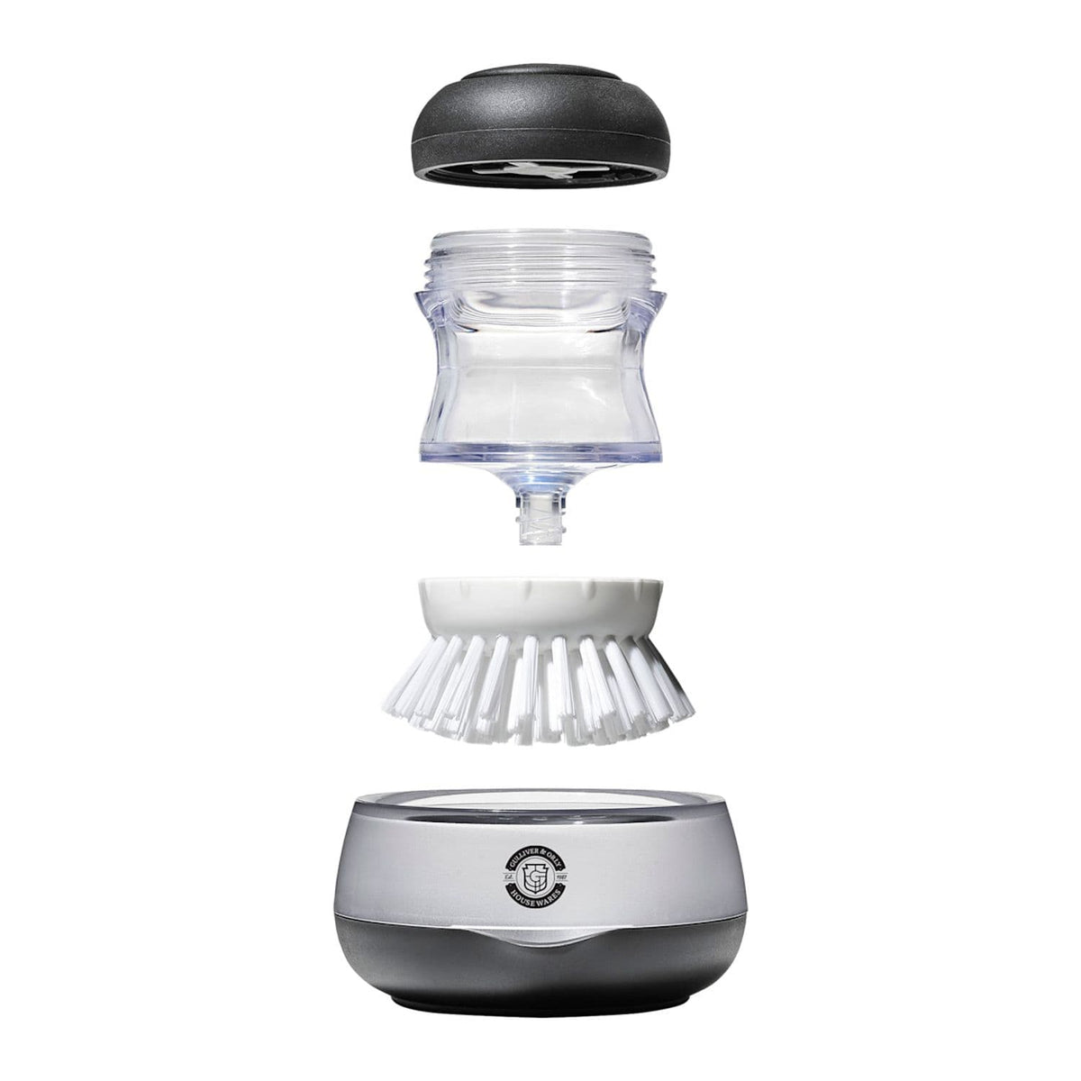 OXO Home & Office One Size / Black OXO - Good Grips Soap Dispensing Palm Brush Storage Set