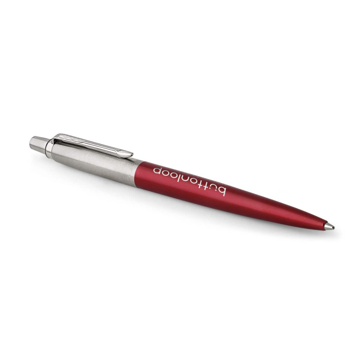 Parker Writing Instruments One Size / Kensington Red/Chrome Trim Parker - Jotter London Stainless Steel Ballpoint