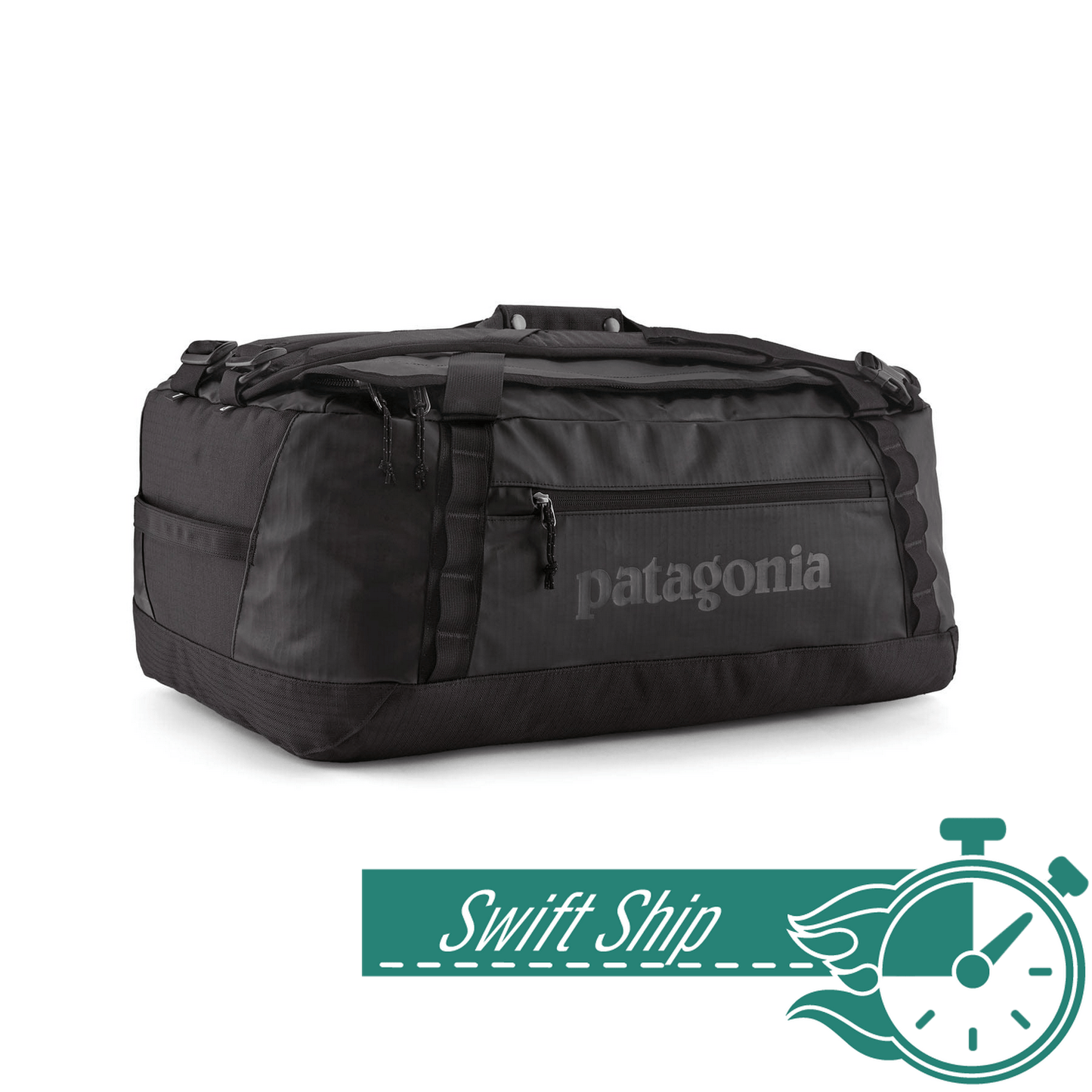 Patagonia Bags One Size / Black w/Black 3-Day Swift Ship: Patagonia - Black Hole® Matte Duffel Bag 55L