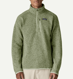 Patagonia Fleece XS / Lichen Green Patagonia - Men's Better Sweater® 1/4-Zip Fleece