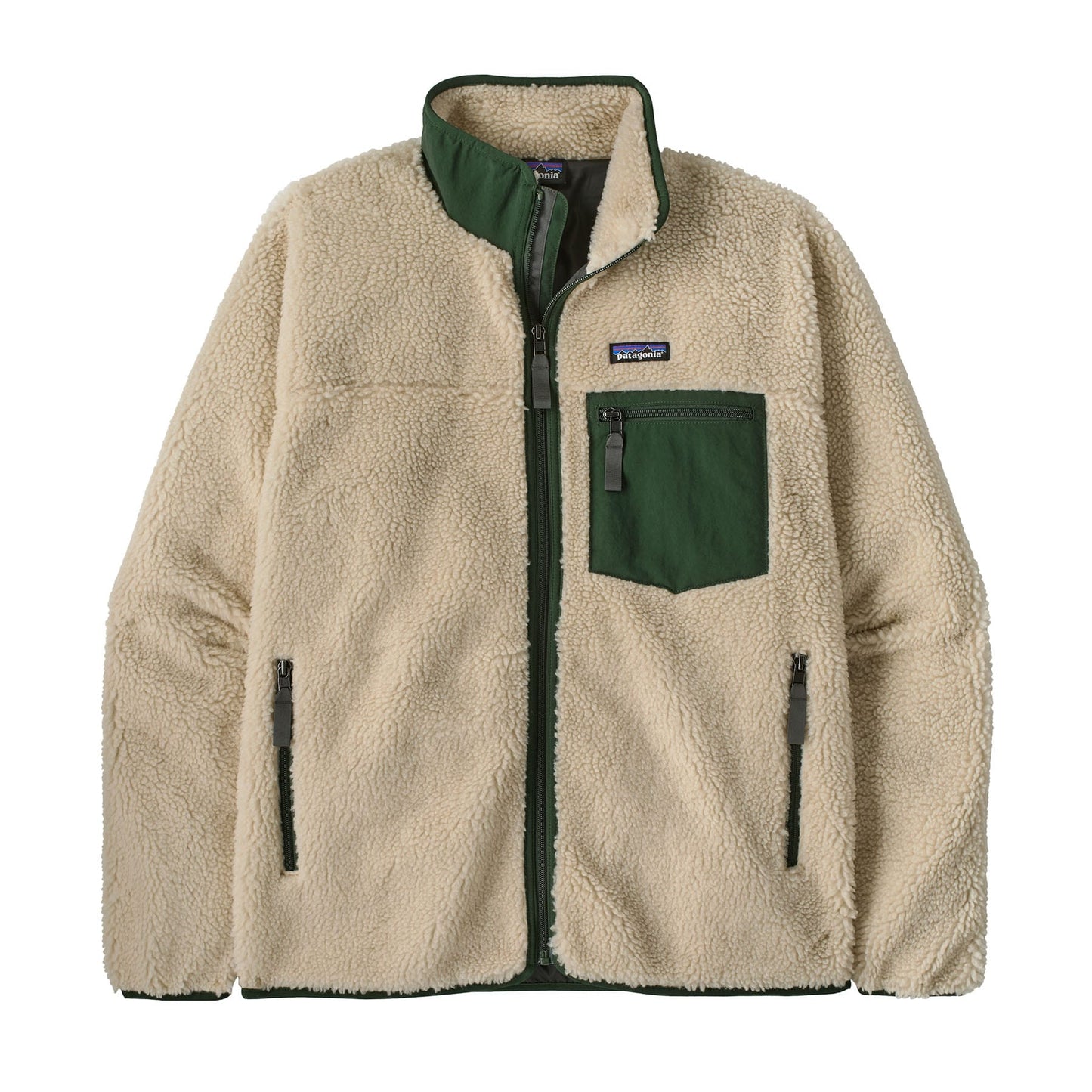 Patagonia Fleece XXS / Dark Natural w/Treeline Green Patagonia - Men's Classic Retro-X Jacket
