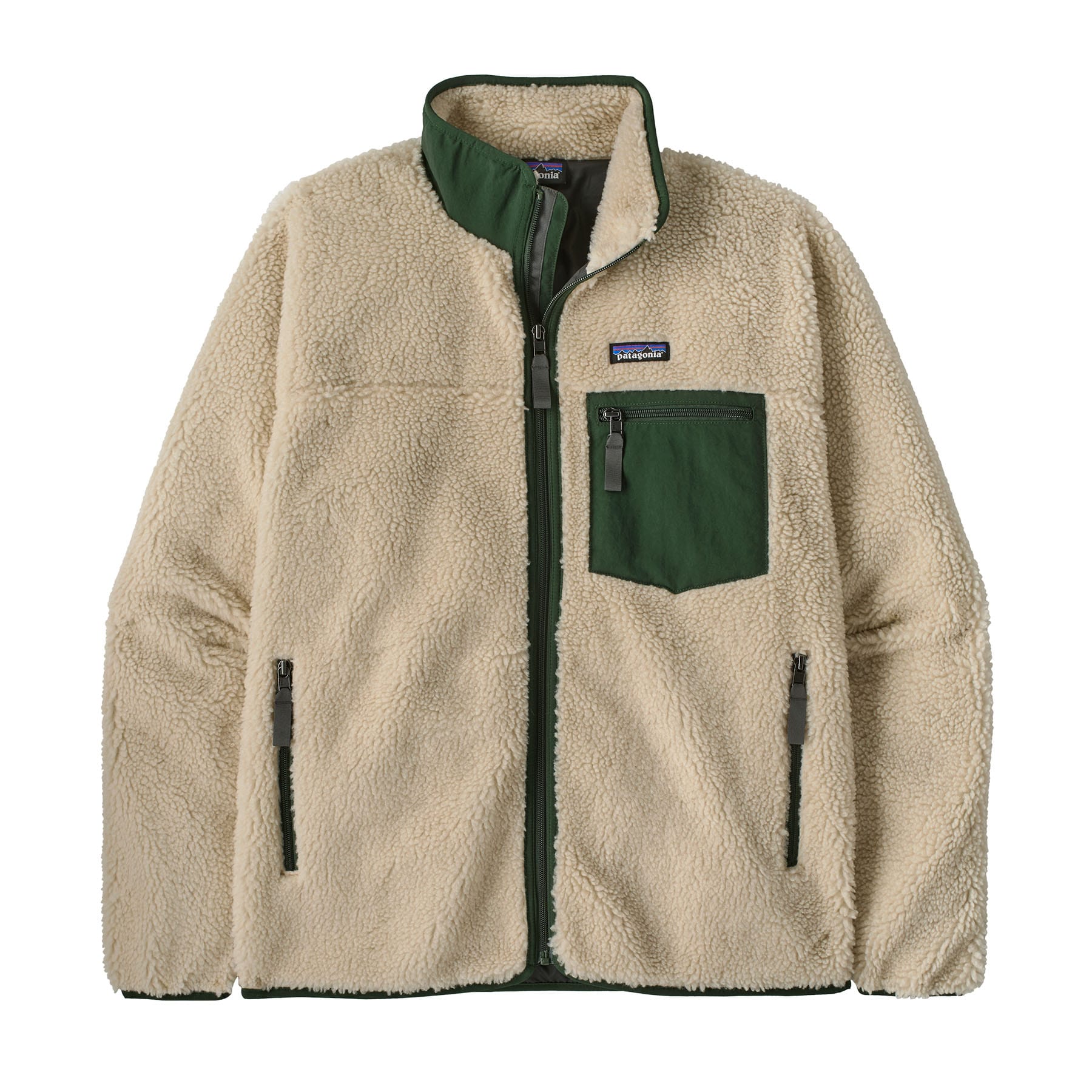 Patagonia Fleece XXS / Dark Natural w/Treeline Green Patagonia - Men's Classic Retro-X Jacket