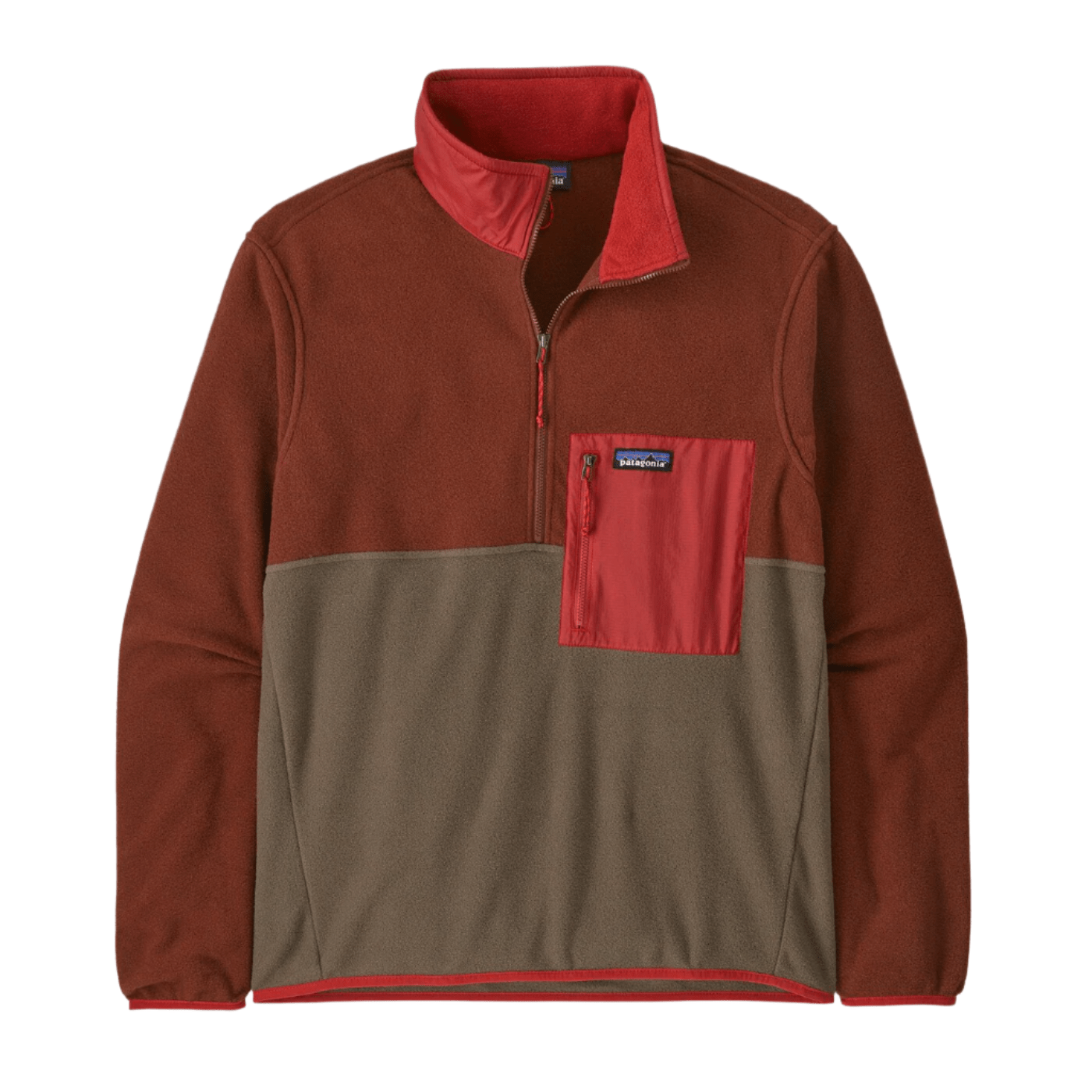 Patagonia Fleece XXS / Marlow Brown Patagonia - Men's Microdini 1/2 Zip Pullover