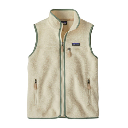 Patagonia Fleece XXS / Natural w/Ellwood Green Patagonia - Women's Retro Pile Vest