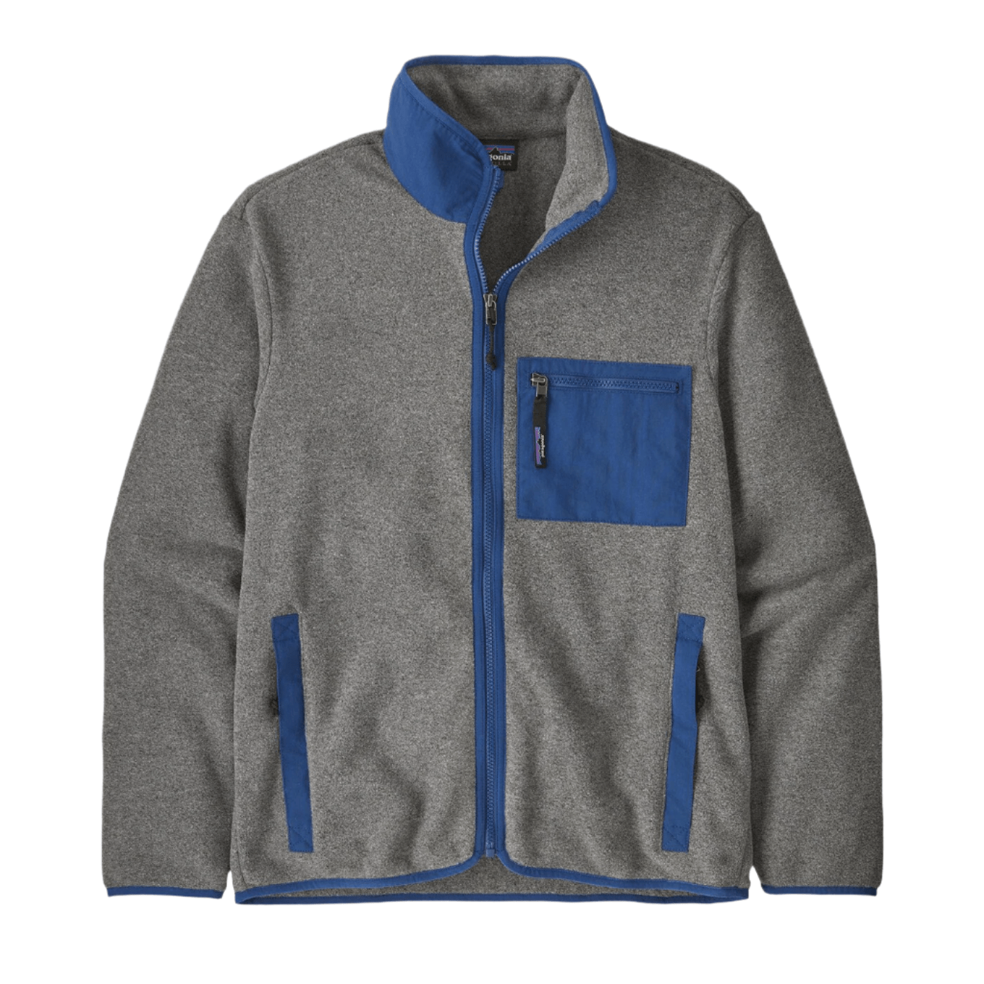 Patagonia Fleece XXS / Nickel w/Clement Blue Patagonia - Men's Synchilla® Fleece Jacket