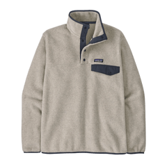 Patagonia Fleece XXS / Oatmeal Heather w/Smolder Blue Patagonia - Men's Lightweight Synchilla® Fleece Snap-T® Fleece Pullover