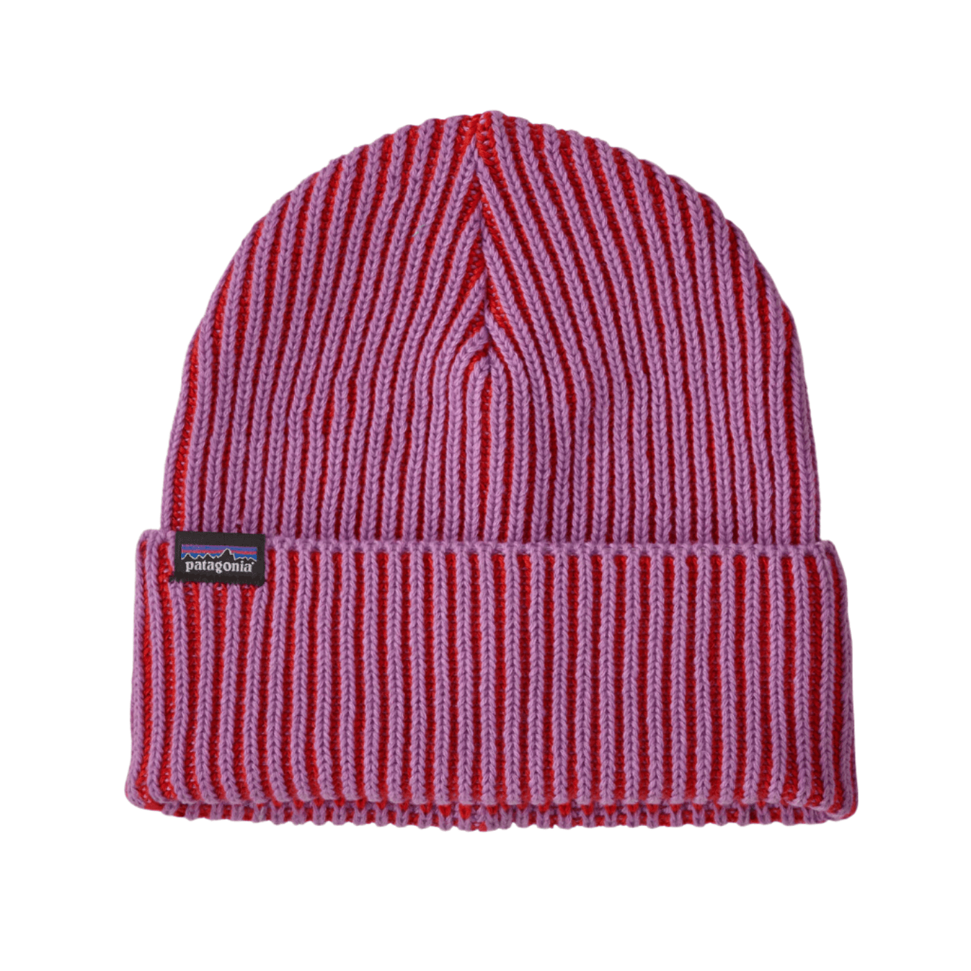 Patagonia Headwear One Size / Contrast Stripe: Brisk Purple Patagonia - Fisherman's Rolled Beanie