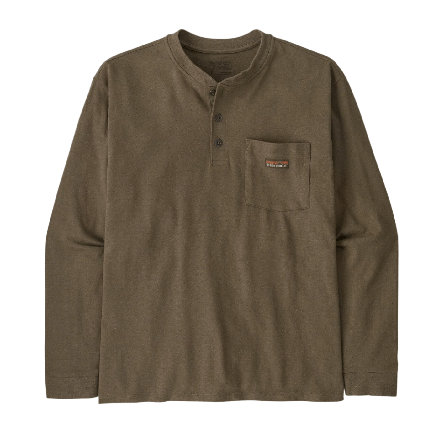 Patagonia Knit Top XS / Marlow Brown Patagonia - Men's Long Sleeve Work Henley Pocket T-Shirt