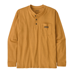 Patagonia Knit Top XS / Talon Gold Patagonia - Men's Long Sleeve Work Henley Pocket T-Shirt