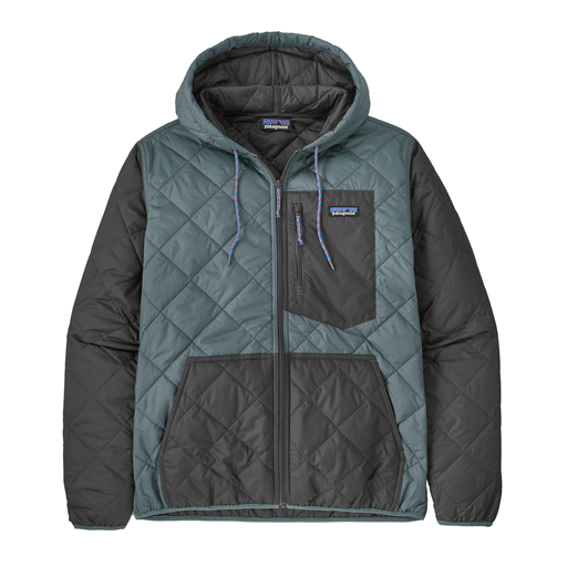 Patagonia men's diamond quilted top bomber hoody industrial green