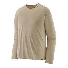 Patagonia T-shirts XS / Pumice - Dyno White X-Dye Patagonia - Men's Long Sleeve Capilene® Cool Daily Shirt