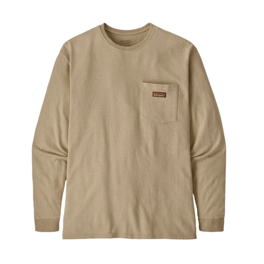 Patagonia T-Shirts XS / Pumice Patagonia - Men's Long Sleeve Work Pocket T-Shirt