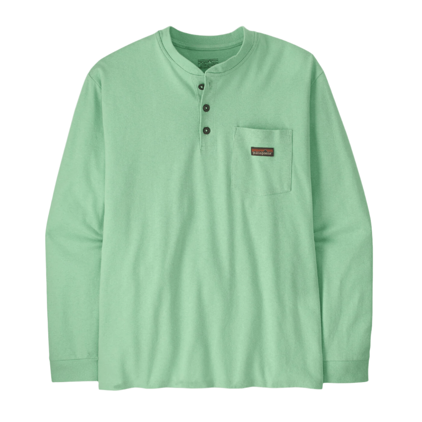Patagonia T-shirts XS / Rinsed Green Patagonia - Men's Long Sleeve Work Henley Pocket T-Shirt