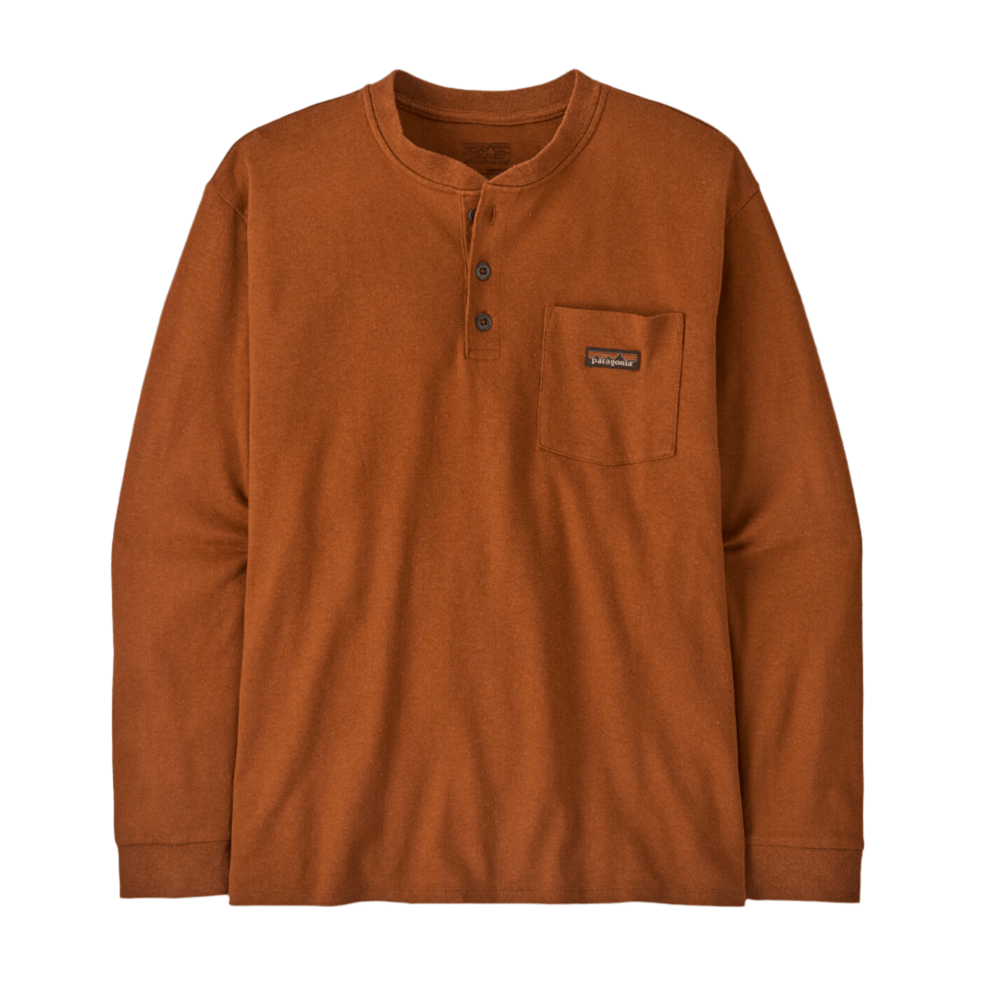 Patagonia T-shirts XS / Robin Brown Patagonia - Men's Long Sleeve Work Henley Pocket T-Shirt
