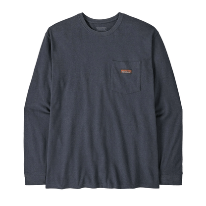 Patagonia T-Shirts XS / Smolder Blue Patagonia - Men's Long Sleeve Work Pocket T-Shirt