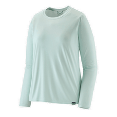 Patagonia T-shirts XXS / Wispy Green - Light Wispy Green X-Dye Patagonia - Women's Long Sleeve Capilene® Cool Daily Shirt