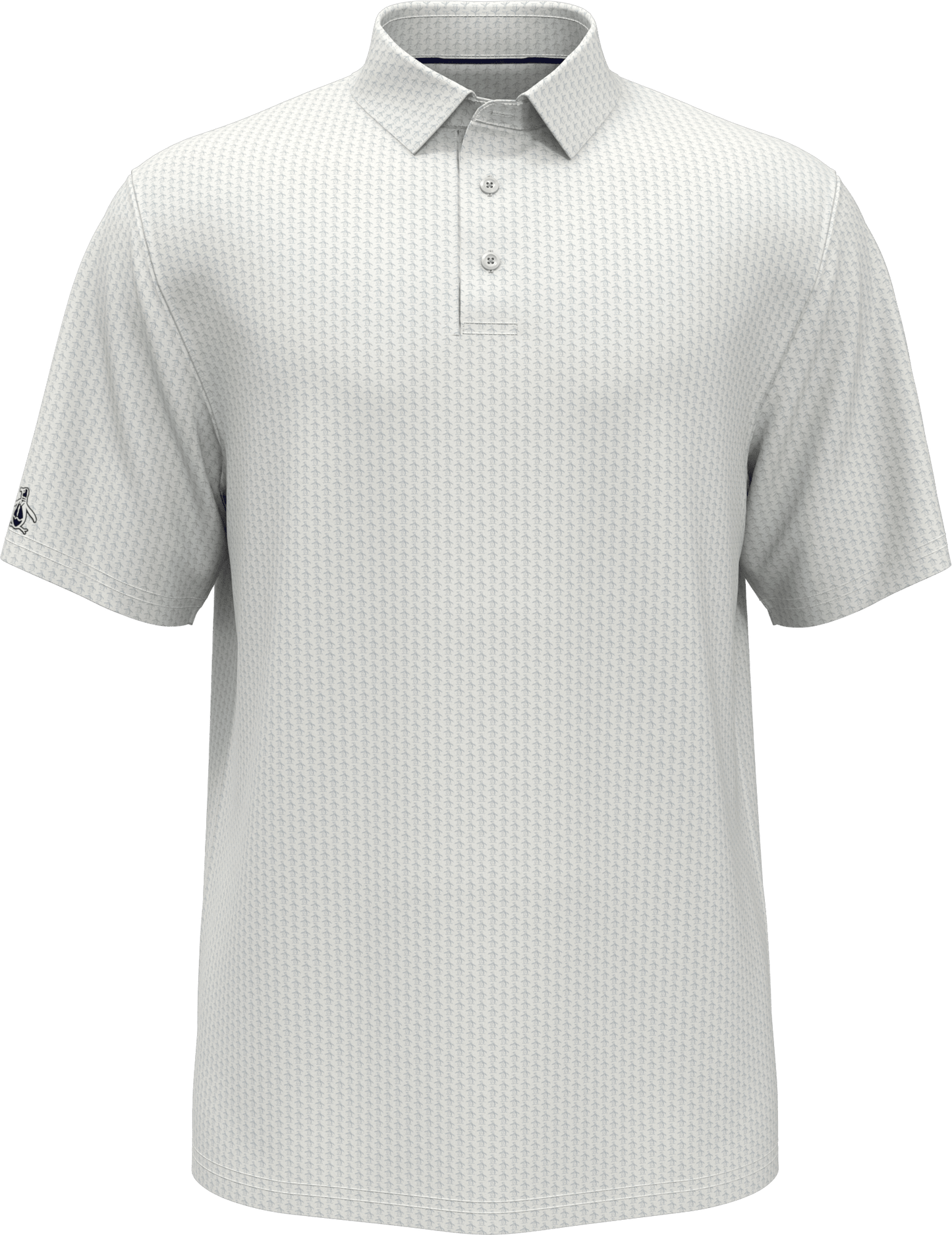 Penguin Polos S / Bright White Penguin - Men's All Over Pete Printed Polo w/ Sleeve Logo