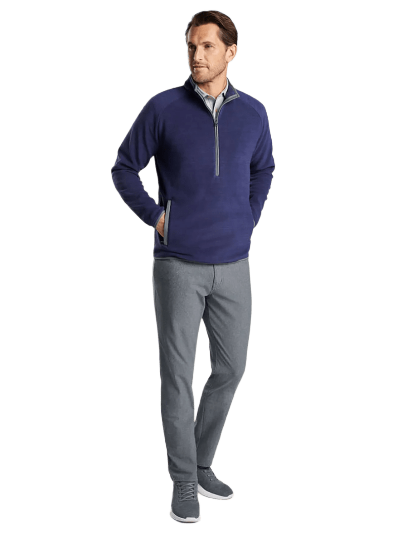 Peter Millar Layering Peter Millar - Men's Fade Half-Zip - Navy