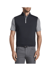 Peter Millar Layering Peter Millar - Men's Galway Performance Quarter-Zip Vest - Black