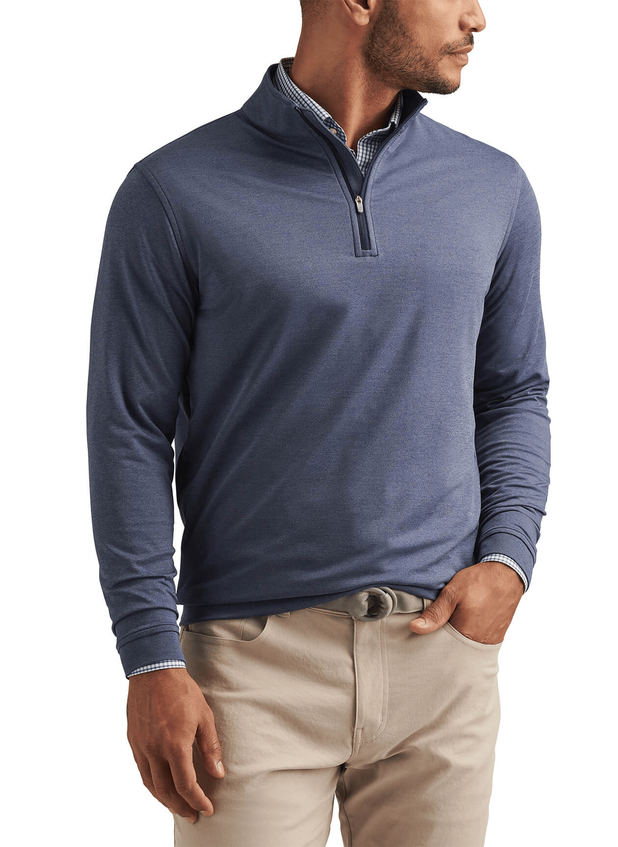 Peter Millar Layering Peter Millar - Men's Perth Performance Melange Quarter-Zip