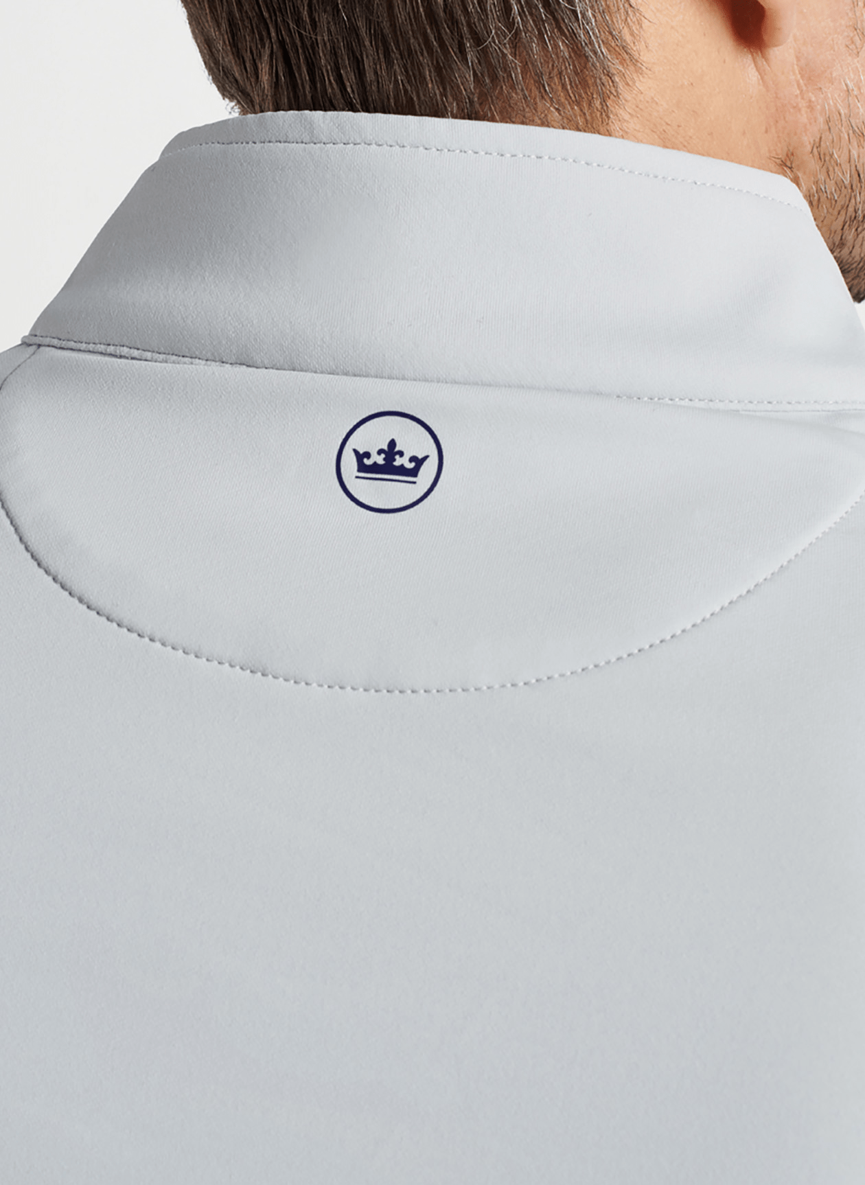 Peter Millar Layering Peter Millar - Men's Perth Stretch Loop Terry Quarter-Zip - British Grey