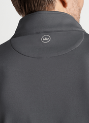 Peter Millar Layering Peter Millar - Men's Perth Stretch Loop Terry Quarter-Zip - Iron