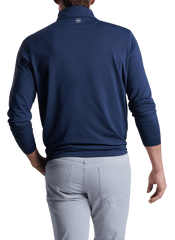 Peter Millar Layering Peter Millar - Men's Perth Stretch Loop Terry Quarter-Zip - Navy