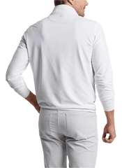 Peter Millar Layering Peter Millar - Men's Perth Stretch Loop Terry Quarter-Zip - White