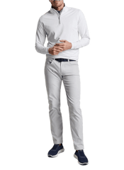 Peter Millar Layering Peter Millar - Men's Perth Stretch Loop Terry Quarter-Zip - White