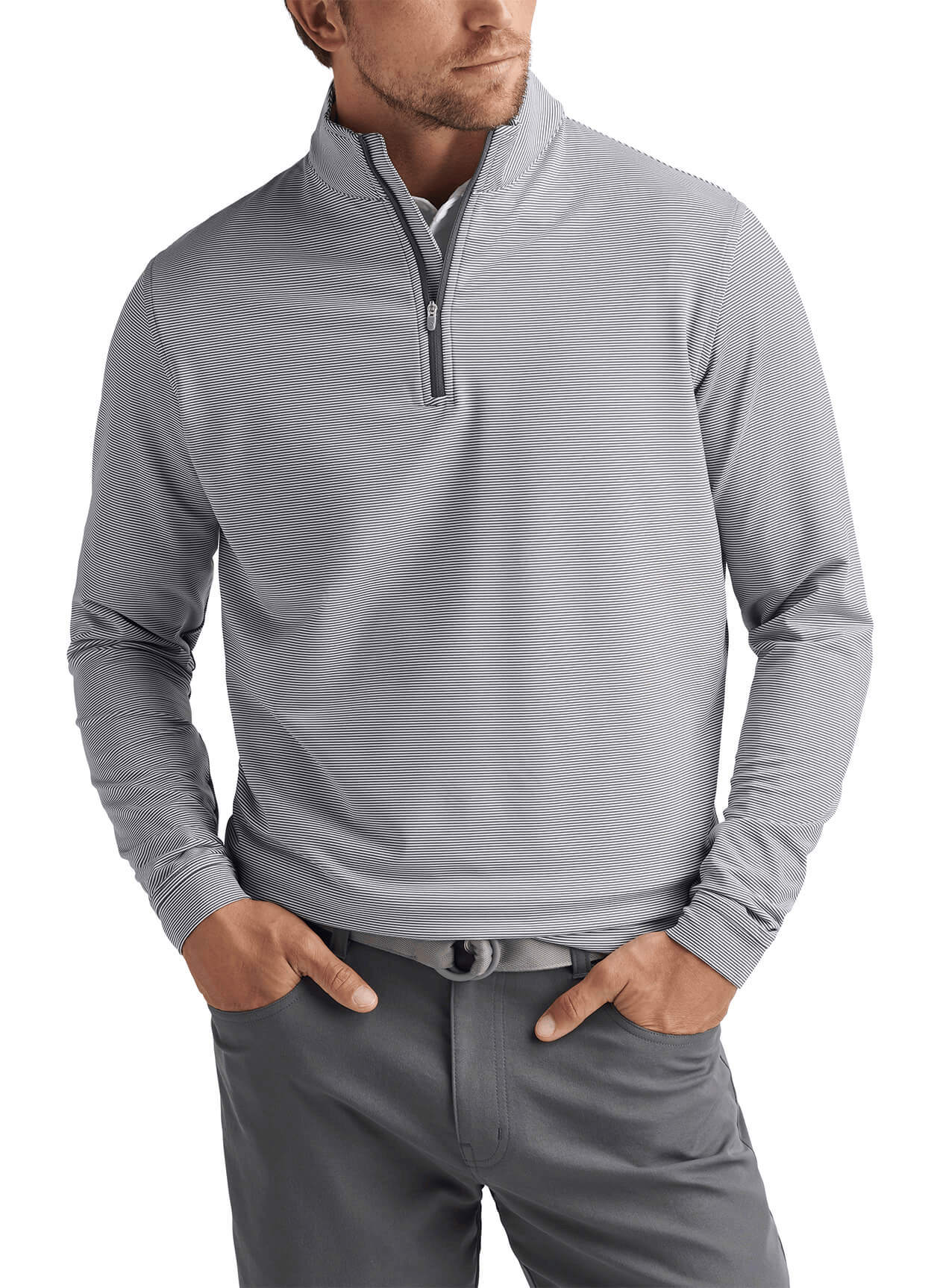 Peter Millar Layering Peter Millar - Men's Perth Sugar Stripe Quarter-Zip