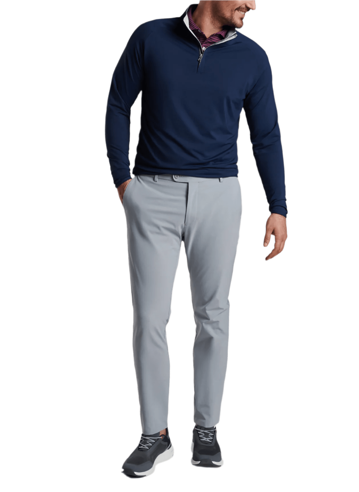 Peter Millar Layering Peter Millar - Men's Stealth Performance Quarter-Zip - Navy
