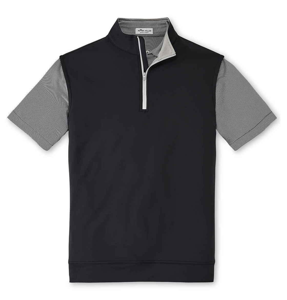 Peter Millar Layering S / Black Peter Millar - Men's Galway Performance Quarter-Zip Vest