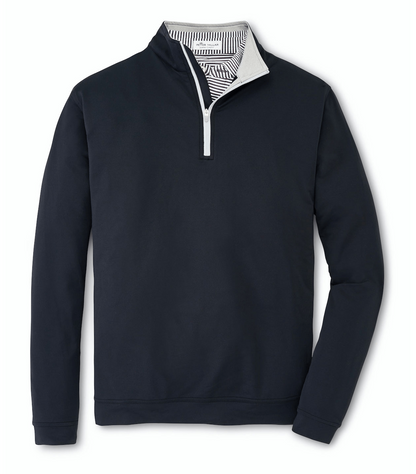 Peter Millar Layering S / Black Peter Millar - Men's Perth Stretch Loop Terry Quarter-Zip