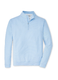 Peter Millar Layering S / Cottage Blue/White Peter Millar - Men's Perth Mini-Stripe Stretch Loop Terry Quarter-Zip - Cottage Blue/White