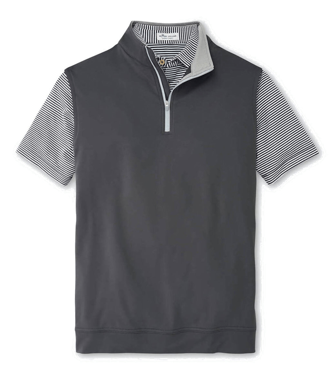 Peter Millar Layering M / Iron Peter Millar - Men's Galway Performance Quarter-Zip Vest - Iron