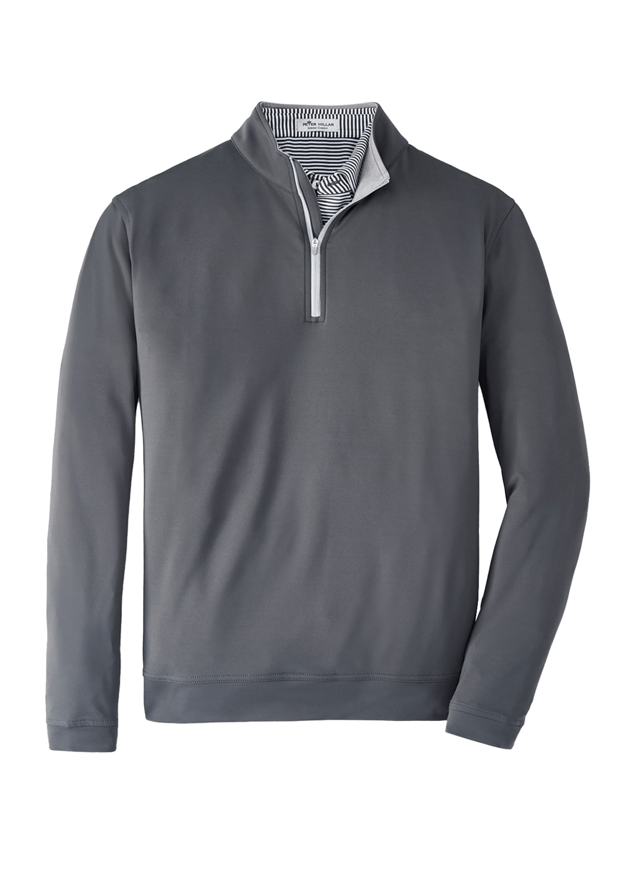 Peter Millar Layering S / Iron Peter Millar - Men's Perth Stretch Loop Terry Quarter-Zip - Iron