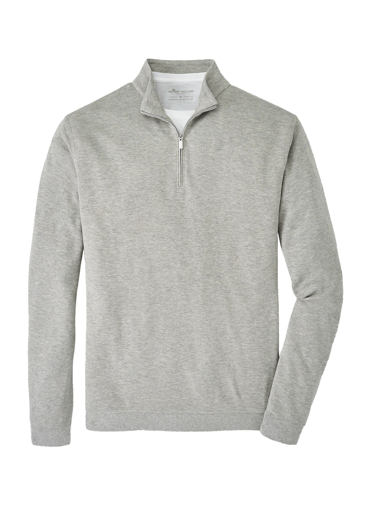 Peter Millar Layering M / Light Grey Peter Millar - Men's Crown Comfort Quarter-Zip - Light Grey