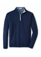 Peter Millar Layering S / Navy Peter Millar - Men's Perth Stretch Loop Terry Quarter-Zip - Navy