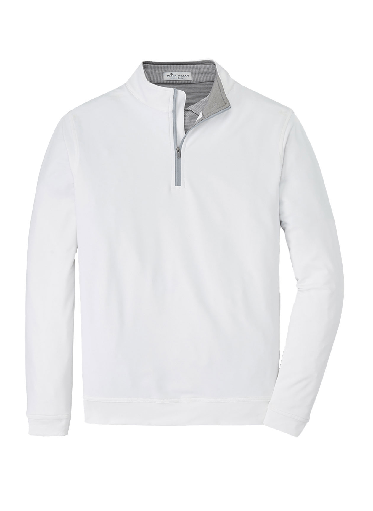 Peter Millar Layering S / White Peter Millar - Men's Perth Stretch Loop Terry Quarter-Zip - White