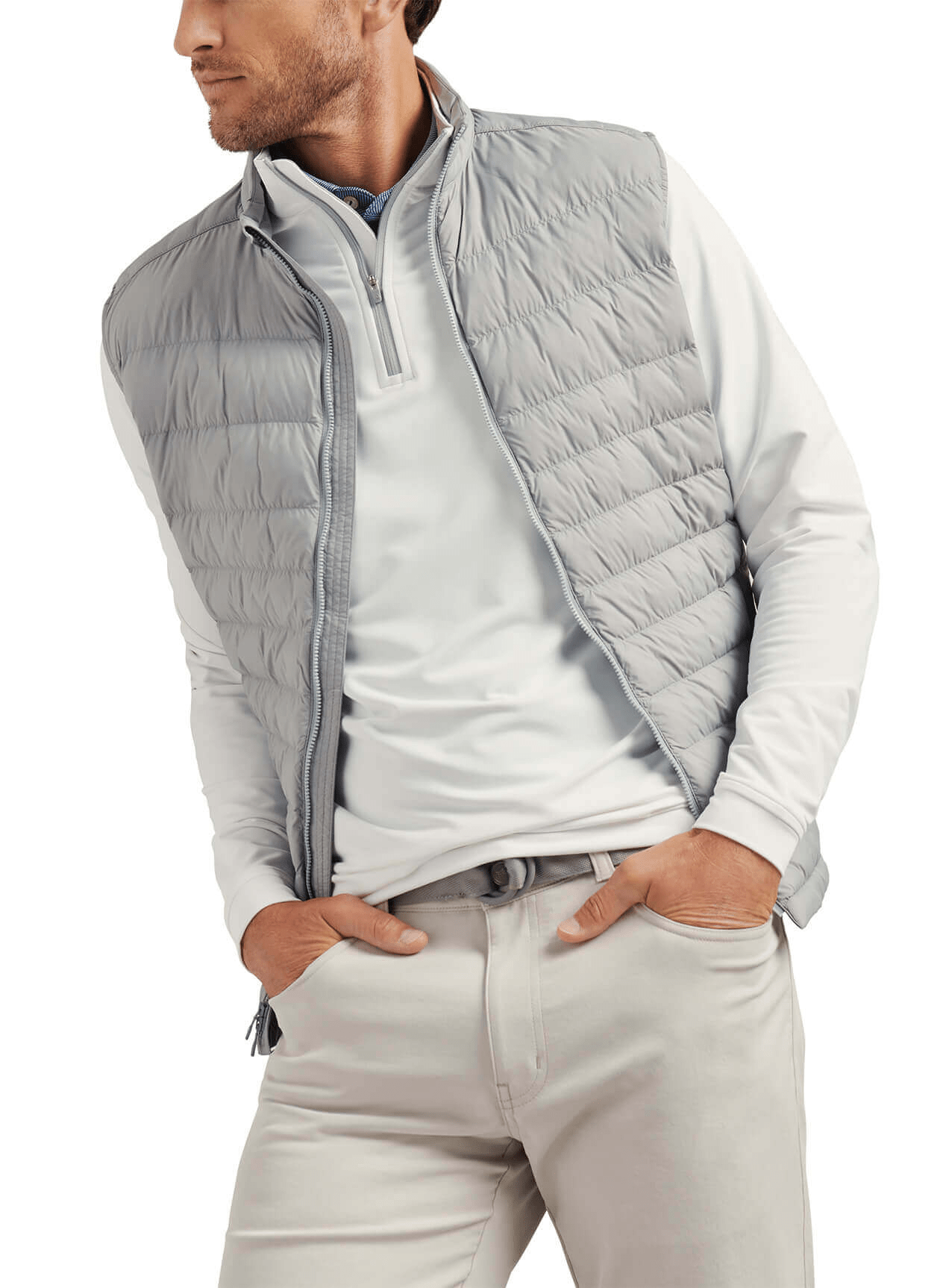 Peter Millar Outerwear Peter Millar - Men's All Course Vest - Gale Grey