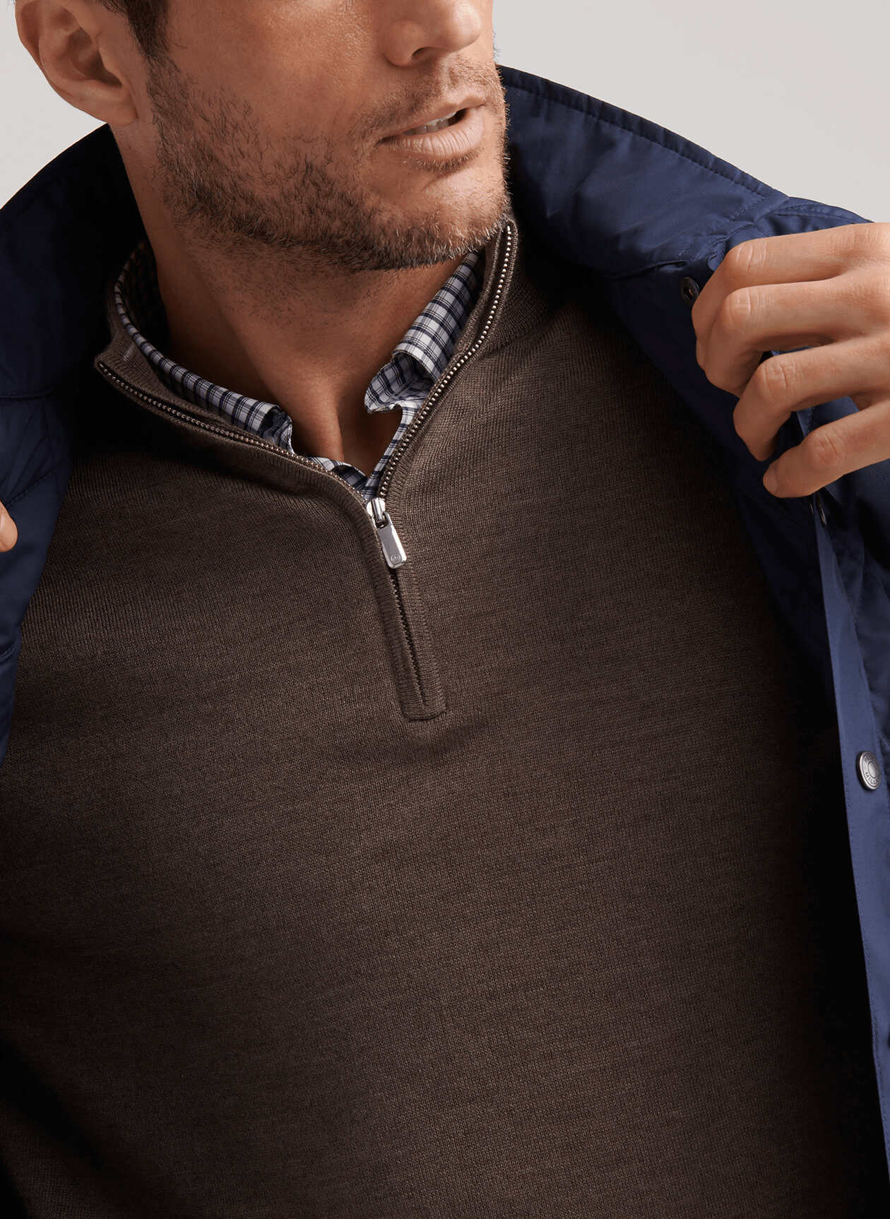 Peter Millar Outerwear Peter Millar - Men's Brighton Shirt Jacket - Navy