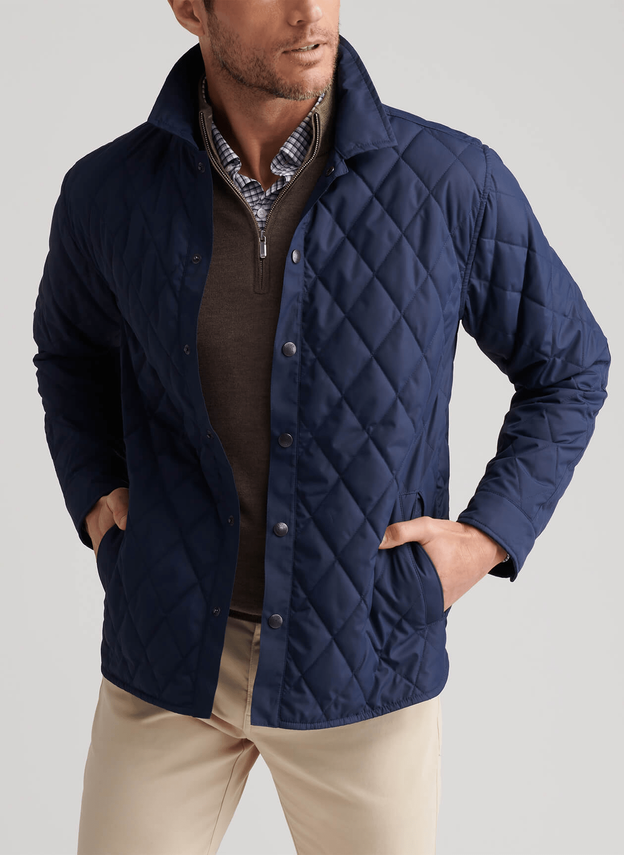 Peter Millar Outerwear Peter Millar - Men's Brighton Shirt Jacket - Navy