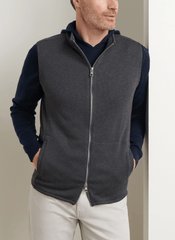 Peter Millar Outerwear Peter Millar - Men's Crown Sweater Fleece Vest - Iron