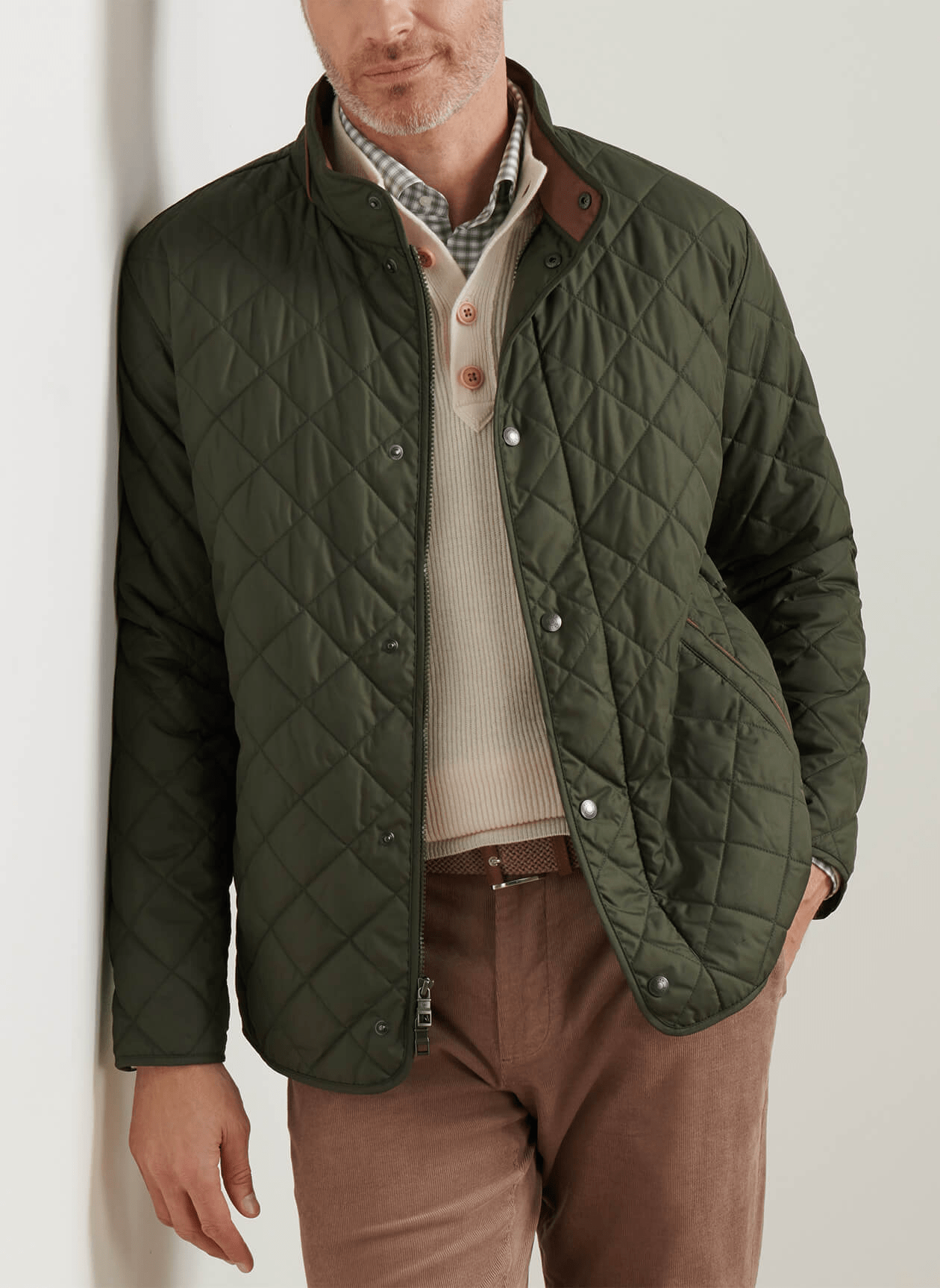 Peter Millar Outerwear Peter Millar - Men's Suffolk Coat - Dark Olive