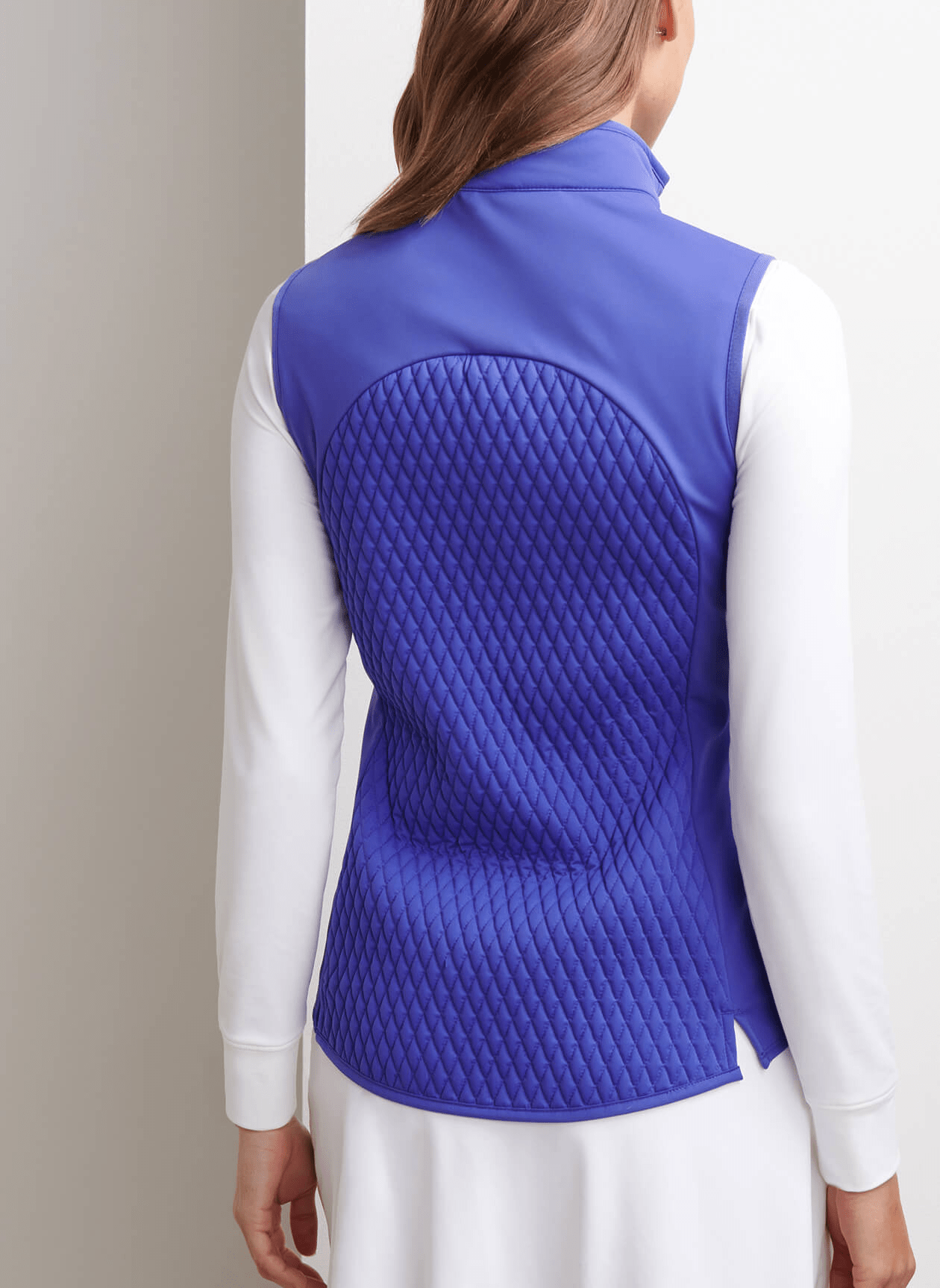Peter Millar Outerwear Peter Millar - Women's Fuse Mini Diamond Quilt Vest - Pacific Blue