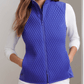 Peter Millar Outerwear Peter Millar - Women's Fuse Mini Diamond Quilt Vest - Pacific Blue