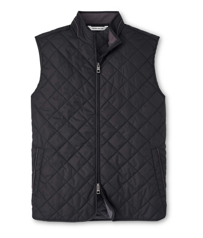 Peter Millar Outerwear S / Black Peter Millar - Men's Essex Quilted Vest