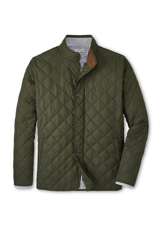 Peter Millar Outerwear S / Dark Olive Peter Millar - Men's Suffolk Coat - Dark Olive
